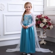 [MAMASILO] Long Sleeve Elsa Costume/white sleeve Elsa costume