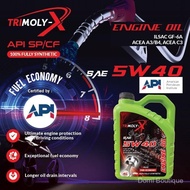 TRIMOLY-X TRIMOLYX 5W40 FULLY SYNTHETIC ENGINE OIL SP/CF 4L Car Minyak Hitam Minyak Enjin Kereta TRI