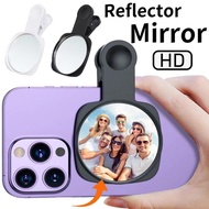Phone Back Camera Mirror Reflection Clip Kit Selfie Reflector Mirror Camera Clip Rear HD Lens Selfie Reflector Mirror with Box