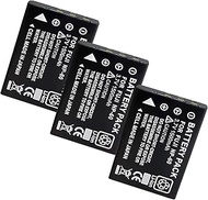 3 Pack NP-60 Replacement Battery 3.7V 1500mAh Set for Fujifilm F401,F410 Cameras