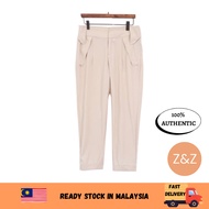 Women Chiffon Mid Waist Harem Capri Pants