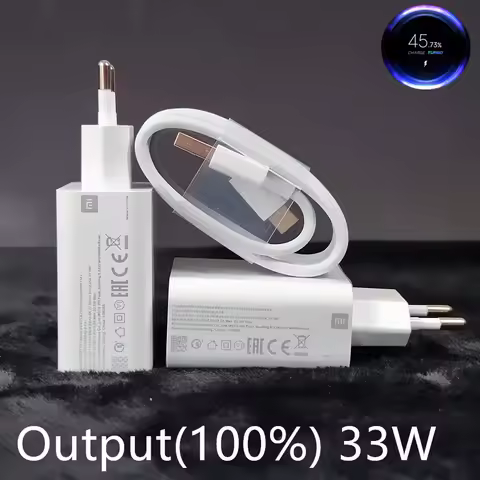 Xiaomi 33W Original Turbo Charger Fast Charging Phone Adapter 6A 1/1.5/2 M Cable For Mi 10T 11 10 Li