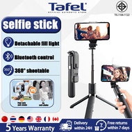 【5 Year Warranty】Tafel 1.7m Bluetooth selfie stick 360°rotating tripod remote control with light mob