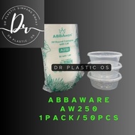 ABBAware a250 Round Disposable Plastic Food Container ( 50pcs± ) 10 oz - ABBA ware A250