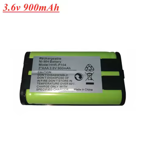 3.6V 900mAh Rechargeable Battery For Panasonic HHR-P104 HHR-P104A/1B HHRP104 Type 29 3*AAA NiMH 3.6V