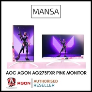 AOC AGON AG273FXR 27" Gaming Pink Monitor (144Hz, IPS, FHD)