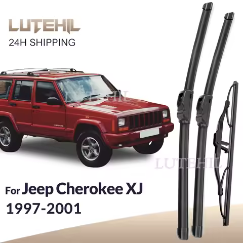 For Jeep Cherokee XJ 1997-2001 1998 1999 2000 Wiper Front & Rear Wiper Blades Windshield Windscreen