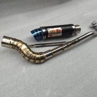 Red Exhaust muffler Pipe demak evo 110 z ZR Dv110 mv110 Dj90 wave dash 100 110 125 smsah 115 Xrm 125