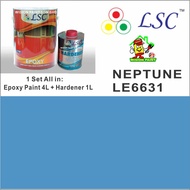 NEPTUNE LE6631 ( 5L ) LSC EPOXY PAINT FLOORING EPOXY 4L + 1L HARDENER