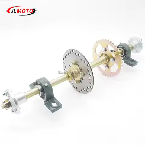 610mm Rear Axle Assy With 428# 37T Sprocket 160mm Brake Disc UCP204 Bearing M8*3 Wheel hub Fit For D