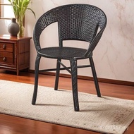 Courtyard Household Leisure Elderly Outdoor Heightened Balcony Rattan Chair Rattan Chair Backrest Ba