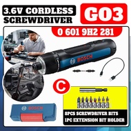 BOSCH GO 3 / GO3 PROFESSIONAL 3.6V CORDLESS SCREWDRIVER - 3 PACKAGES AVAILABLE