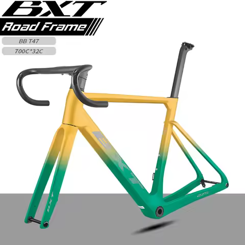 BXT Carbon Fibre T1000 Road Bike Frame - Lightweight Cycling Bicycle Carbon Fiber Road Bike Frame