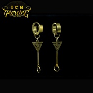 Promo Anting Tindik/Jepit Model segitiga Anting Pria wanita