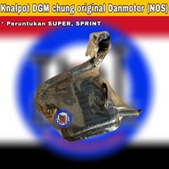 Knalpot DGM Chung Danmotor Leher Kerut Ori NOS Vespa Sprint Super