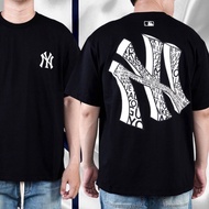 HITAM Mlb Korea Illusion NY Yankees Oversize T-Shirt Black