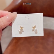Fresh Simple Pearl Fashion Earrings Fairy Temperament-Yy