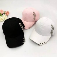 Korean Baseball Cap Iron Ring Adjustable Snapback Cap | Topi Korea Baseball Cap Snapback dengan Ring