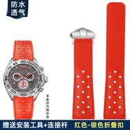 Breathable สายซิลิโคน22มม. สำหรับ TAG Heuer FORMULA 1 Racing  Race MONACO สายนาฬิกายาง22มม. นาฬิกาผู