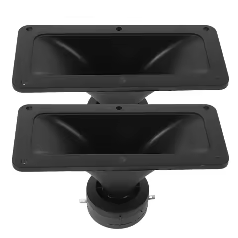 2Pcs Stage Audio Tweeter Horns Rectangular Plastic Speaker Accessories Energy Efficient for Concert 