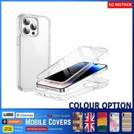 (Mobevo)JETech Case iPhone 14 Pro 6.1Inch with Built-in Screen Protector Anti-Scratch, 360 Degree Fu