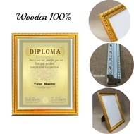 Frame Golden A4 /8x12 /8x10 (100% wooden/Firbe