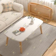 多用免安裝可折疊茶几【小號80*50*44cm】日式小戶型茶幾 客廳摺疊餐桌 摺合餐枱 臥室床頭桌矮桌 咖啡桌 多功能小餐桌 辦公桌電腦桌 (白色)- DK8050-WH