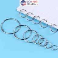 [Xưởng Sản Xuất] Combo 10 Khoen Tròn Inox Flashcard Đóng Gáy Sách Album Lịch Tết - Khoen Móc Vòng Cò