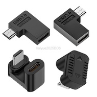 90/180 Degree USB Type C Female To Micro USB Male Adapter Connector Type-C Micro USB Charger Adapter