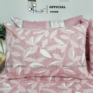 Vỏ gối nằm gối ôm Cotton HÂN VÕ 50x70 40x60 37x100 họa tiết hoa lá cao cấp áo gối thoáng mát mềm mại