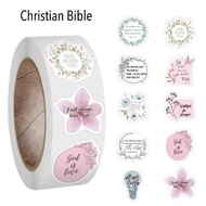 [SG STOCK] 2.5cm Inspired Christian Bible Verse Label Stickers 50pcs