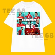 แขนสั้นรอบฟุตบอล Manchester United 2023 Local Brand Tee 68 Cotton 100 % Oversize T-Shirt สําหรับผู ้