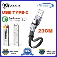 CÁP SẠC Baseus nimble usb type C 23cm - DÂY SẠC NGẮN DÙNG CHO PIN SẠC DỰ PHÒNG