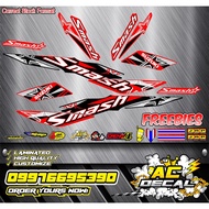 Suzuki Smash 115 Decal (RED,ACDECAL)