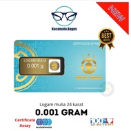 Ng4 Emas Mini Logam Mulia 2 karat 0.001 Gram