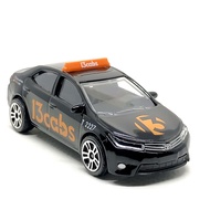 Majorette Toyota Corolla Altis-Australia Taxi 13 Cabs-Black Color /Wheels D5S /scale 1/61 (3 inches)