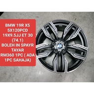 USED SPORT RIM BMW 19 INCH RM360 1PC BOLEH GUNA SPARE TAYAR BMW F10 F30 X5 320I