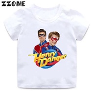 Henry Danger Cartoon Kids T-Shirts Baby Boys Casual Funny T shirt Children Summer Streetwear Tops Gi