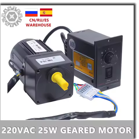 AC 220V 25W Reversible Gear1:3-1:300 415-5RPM 4RK25GN-C Variable Speed Motor AC Gear Motor Reducer G