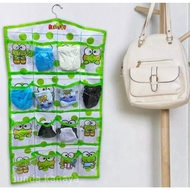 Multipurpose Hanging Rack Hanging Rack for Underwear, Socks, Keropi Character