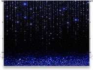 7x5ft Glitter Bokeh Photography Backdrop Royal Blue Shining Bokeh Spots Wedding Decoration Backgroun