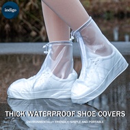 Waterproof Shoes Cover Re-use Motorcycle Rain Boots PVC Plastic Shoe Cover Women Man Kasut Hujan Kal