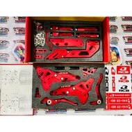 RCB FOOTREST FULL SET S3 RAIDER150 FI/ RAIDER150 RED