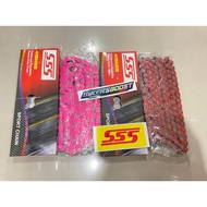 MERAH SSS chain 415 130 HSB red pink thin chain SSS Original