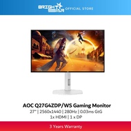 AOC Q27G4ZDP/WS QHD WOLED Gaming Monitor - 280Hz/0.03ms/HDMI,DP
