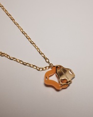 PIPATCHARA Aqua Necklace Gold (Tangerine)