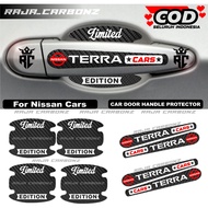 8pcs Nissan Terra Car Door Handle Protector Sticker Carbon Handle Nissan