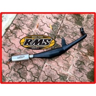 Bravo RC100 Black Powder Coating RMS Racing Exhaust