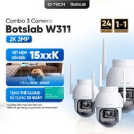 [GIVE CLOUD CARD] Combo of 3 BOTSLAB W311 Outdoor Cameras with Sharp 360 Rotation - Human Detection