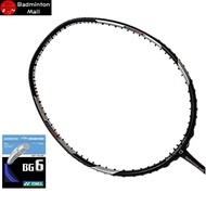 Apacs Lethal 10【Install with String】Yonex BG6 (Original) Badminton Racket -Grey Silver Matt(1pcs)